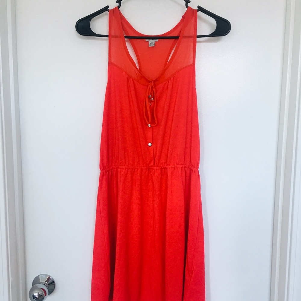 Guess red tank dress